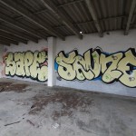 Graffittis a les cotxeres de Radio Liberty