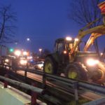 Una vuitantena de tractors surten de Vidreres en la segona jornada de la Marxa Pagesa