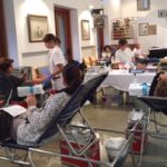 Moment per donar sang a Begur