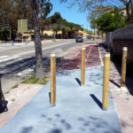 Millores de seguretat al tram urbà del carril bici a Palamós