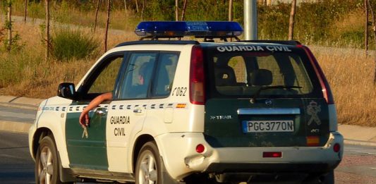 Un vehicle de la Guàrdia Civil a una imatge d'arxiu