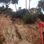 Reprenen les obres de l’ascensor de la platja de sa Conca, ara a la zona privada