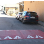 L’ajuntament d’Ullà ha col·locat ressalts al carrer dels Estudis