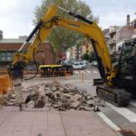 Arreglen diverses voreres de Palamós pels afectes de les arrels dels arbres voreres de palamós
