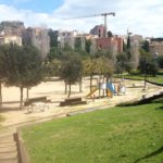 Una tirolina i un rocòdrom al parc de l’Arbreda de Begur