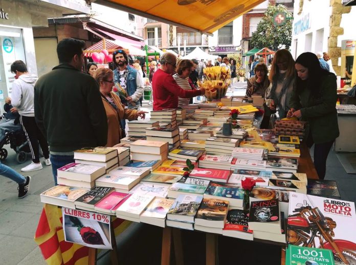 Diada de Sant Jordi a Palamós l'any 2018