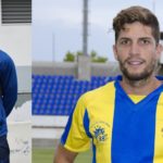 David Cano i Marc Medina marxen del Palamós Marc Medina i David Cano / PALAMÓS CF I SERGI CORTÉS