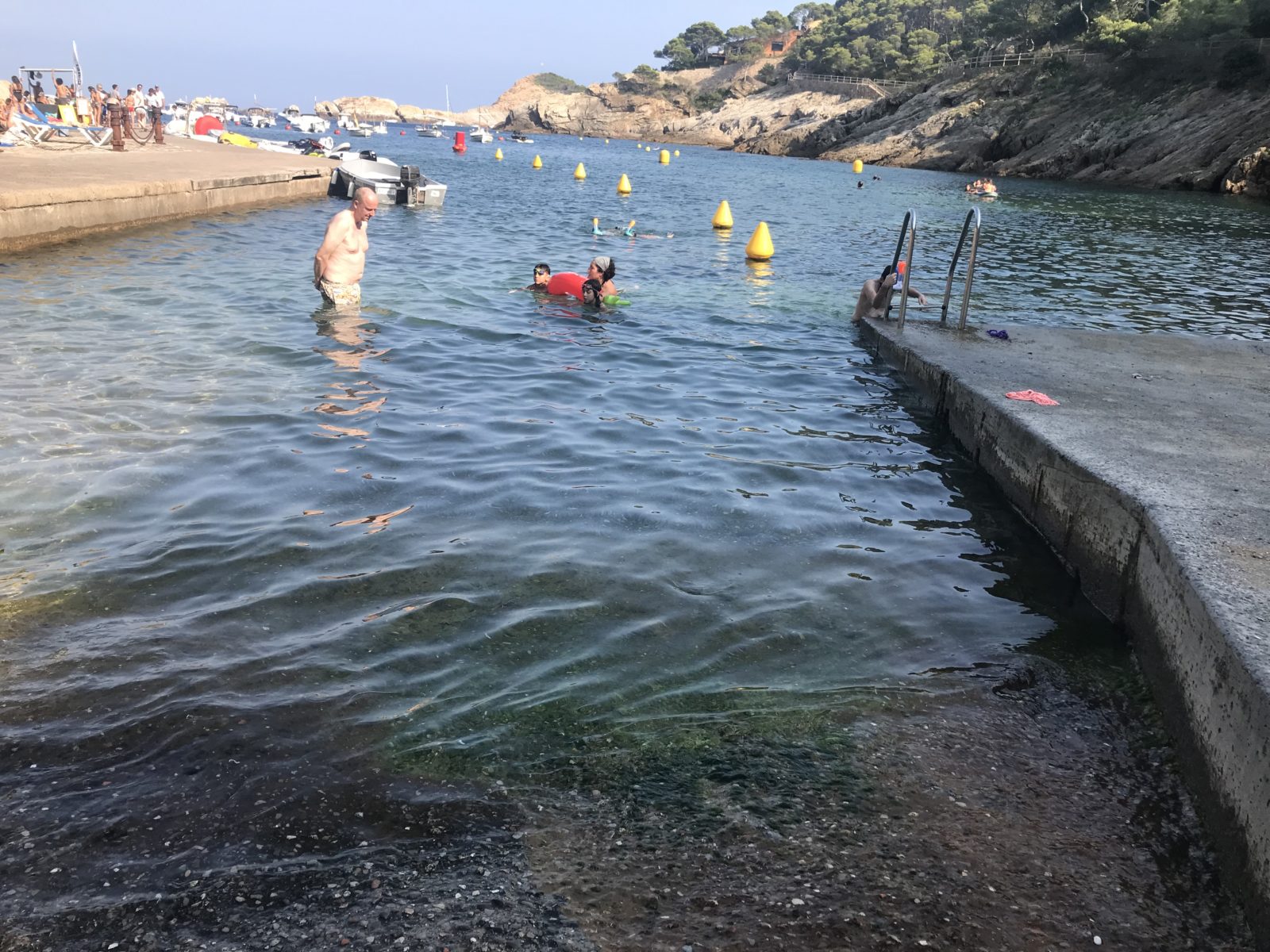 Relliscades a la Cala d'Aiguafreda de Begur