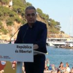 josep piferrer en un míting a llafranc