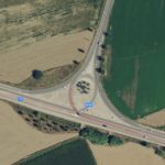 Cap accident a la Tallada després del nou giratori entre la C31 i la GI632 Imatge satèl·lit d'abans de les obres del giratori a carretera C-31 i GI-632