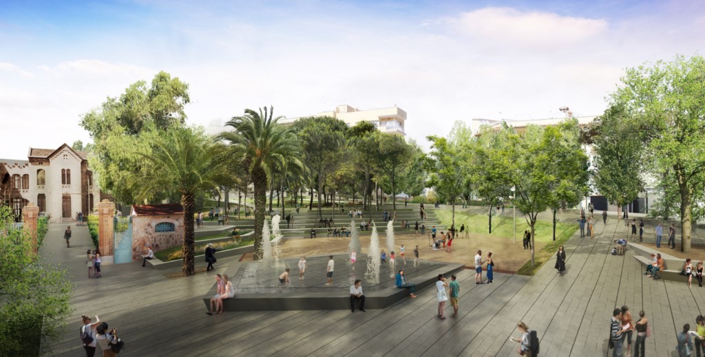 Imatge renderitzada del futur Parc Central de Sant Feliu de Guíxols | Imatge d'arxiu