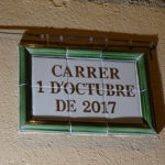 La Bisbal ja te carrer 1 d’Octubre de 2017