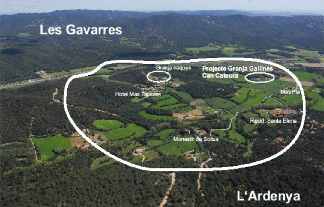 Zona on s'ha de construir segons el nou POUM de Santa Cristina d'Aro | Imatge de SOS Costa Brava