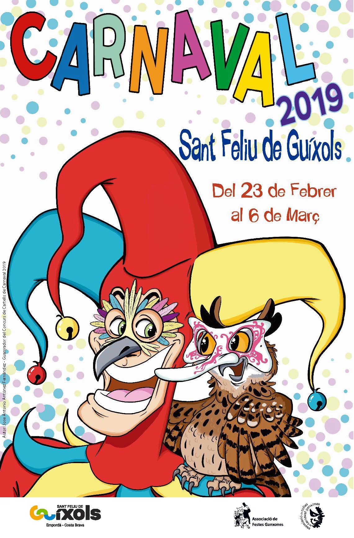 Cartell del Carnaval 2019 a Sant Feliu de Guíxols