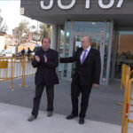 Concentració en suport de l’alcalde Lluís Sais davant els jutjats de la Bisbal suport Sais