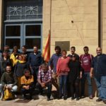 Ignasi Sabater repeteix com a alcaldable de la CUP a Verges Ignasi Sabater i la CUP de Verges davant de l'Ajuntament de Verges