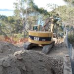 Denúncia urbanística a la nova construcció a la Cala Port des Pi a Begur Obres a la Cala Port des Pi | Imatge de SOS Aiguafreda