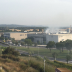 Incendi en una surera de Palafrugell