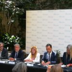 Les obres del Museu Thyssen començaran el 2020 La Baronessa Thyssen, Carmen Cervera, durant una roda de premsa del Museu Thyssen a Sant Feliu de Guíxols, acompanyada de l'alcalde Carles Motas