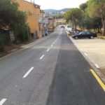 Enllestides les obres de millora del carrer Almogàvers de Palamós