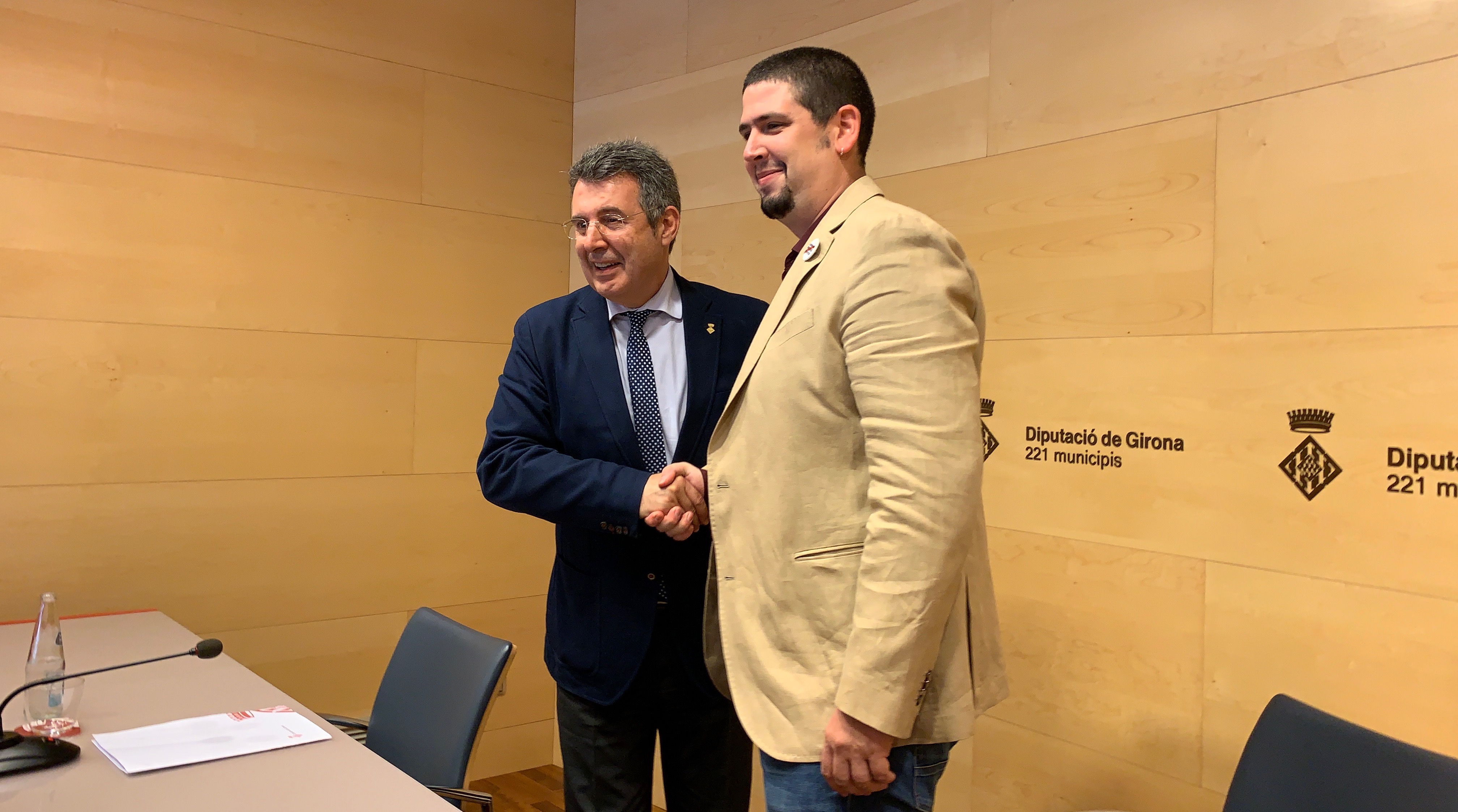 Miquel Noguer i Pau Presas a la Diputació de Girona | Imatge de la Diputació