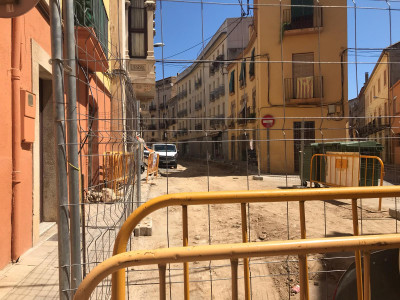 Obres al carrer Ample de la Bisbal d'Empordà | Imatge de l'Ajuntament