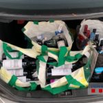 Dos detinguts per robar més de 1.000 euros en alcohol a supermercats de Begur i Pals Ampolles d'alcohol presumptament robades de supermercats de Pals i Begur | Imatge dels Mossos d'Esquadra