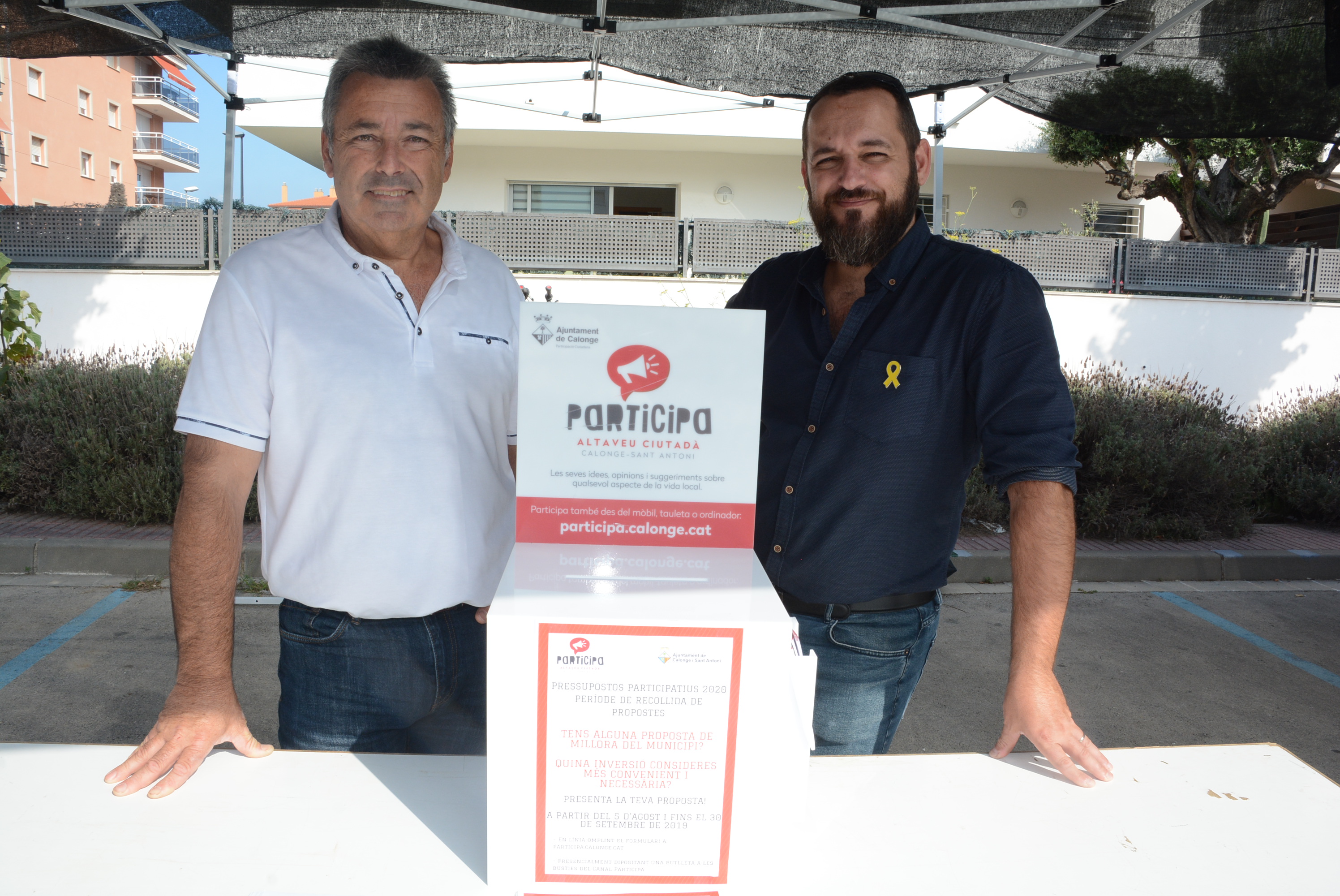 Zona de votació ciutadana al Mercat de Calonge i Sant Antoni | Imatge de l'Ajuntament 