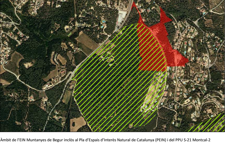 Zona de construcció de Montcal 2 a Aiguablava al municipi de Begur | Imatge de SOS Aiguafreda