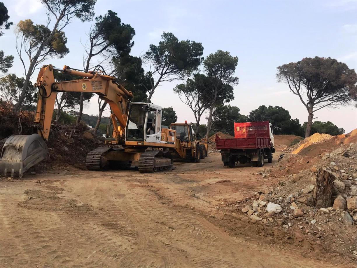 Zona de construcció de Montcal 2 a Aiguablava al municipi de Begur | Imatge de SOS Aiguafreda