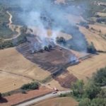 Un petit incendi crema una zona agrícola i forestal a Vilopriu
