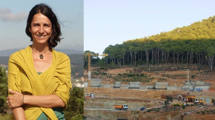 Lydia Chaparro, portaveu de Salvem la Costa de Begur