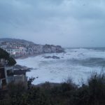 VÍDEO: El temporal Glòria es menja la sorra de Calella de Palafrugell