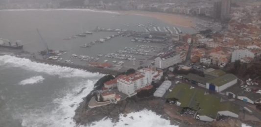 Port de Palamós durant el temporal Glòria | Imatge dels Mossos d'Esquadra
