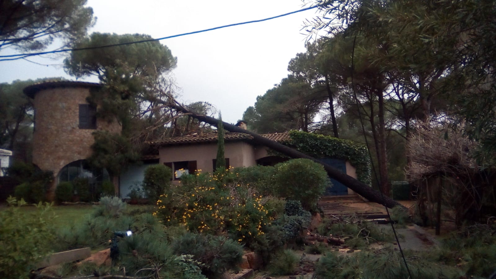 Santa Cristina d'Aro durant el temporal Glòria