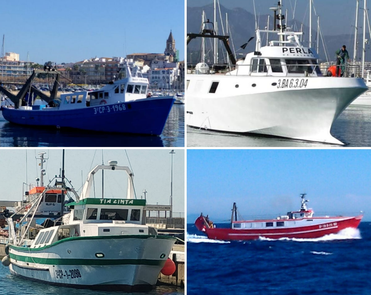 Les quatre embarcacions de Palamós que han donat 8.000 euros per lluitar contra el coronavirus | Imatge de l'Ajuntament de Palamós