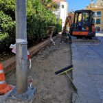 Palamós executa l’arranjament de la vorera del carrer de l’Ametlla de Mar Treballs d’execució de l’arranjament de la vorera, aquest dimecres al matí | Imatge del consistori