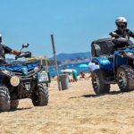 L’oposició denuncia el cost del lloguer dels quads de la Policia Local de Platja d’Aro Quads de la policia local de Platja d'Aro | Imatge cedida per SOM Castell-Platja d'Aro