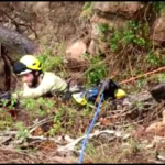 Vídeo: Els Bombers rescaten sa i estalvi un gos cadell que havia caigut per un penya-segat de quinze metres a Tamariu