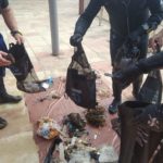 242 voluntaris a la neteja del fons marí de les platges de Llafranc i Port Pelegrí Imatge del rebuig recollit a Llafranc | Imatge de l'Ajuntament de Palafrugell