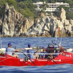 Una embarcació ecològica de Palamós recorre la Costa Brava per recollir microplàstics OceanCats travessant la Costa Brava | Imatge de l'Ajuntament de Blanes