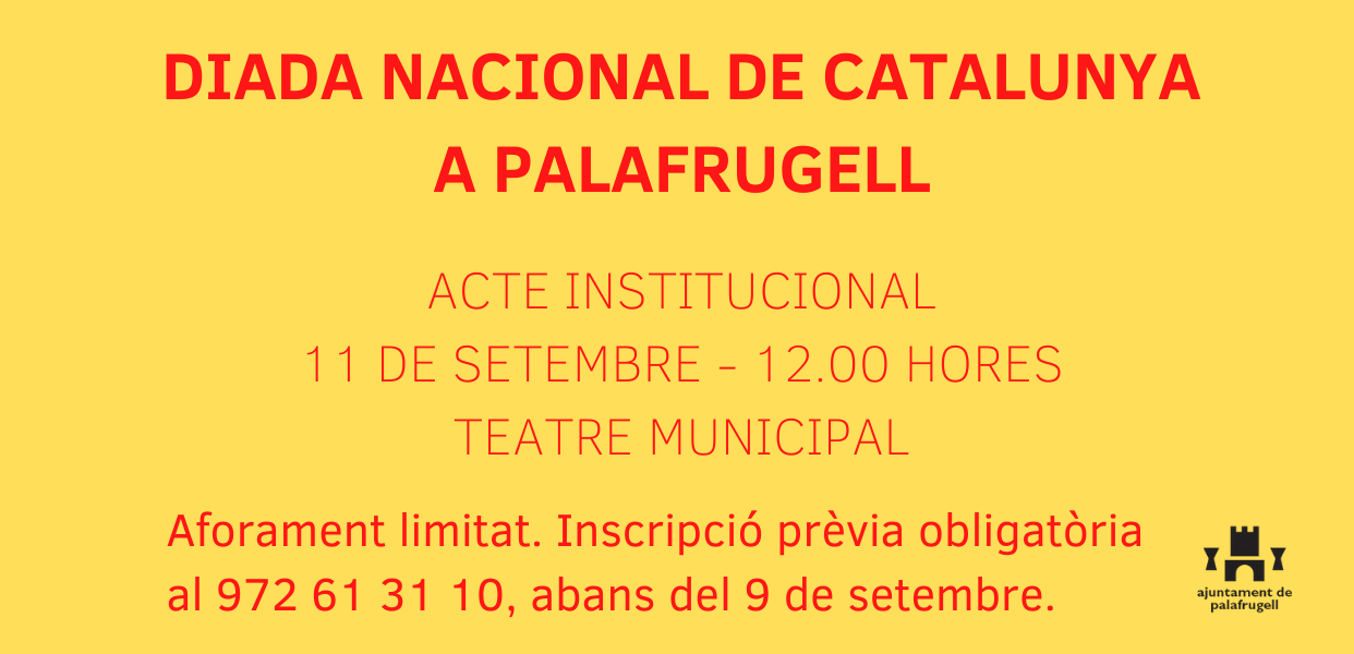 cartell Diada Nacional de Catalunya 2020 Palafrugell