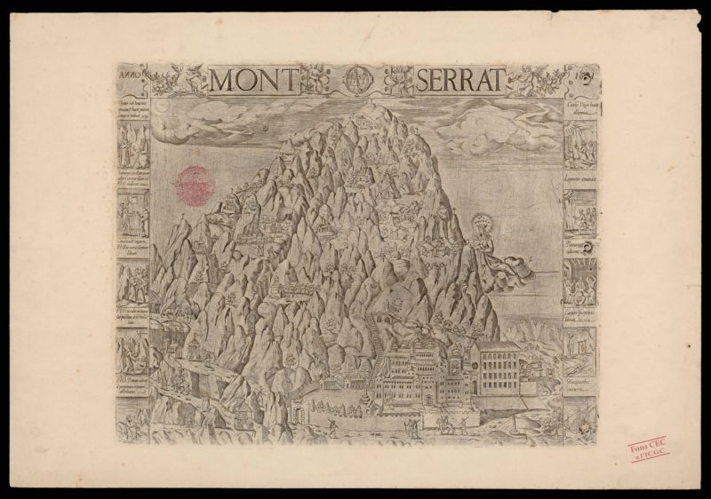 Mont Serrat, 1601 © Institut Cartogràfic i Geològic de Catalunya