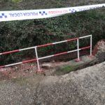 El Filomena provoca una petita esllavissada al torrent d’en Planes del’Estartit