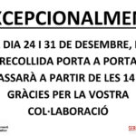 privat:-avis-sobre-el-porta-a-porta-els-dies-24-i-31-de-desembre