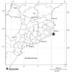 Terratrèmol davant la costa del Baix Empordà, amb centre a Palamós