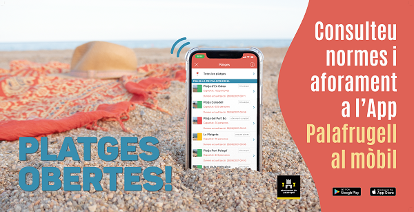 privat:-palafrugell-ofereix-als-usuaris-de-les-seves-platges-una-app-on-es-mostra-la-capacitat-i-l’espai-que-disposa-cada-platja