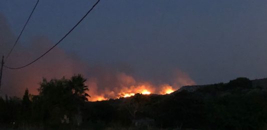 El foc al massís del Montgrí | Imatge de Ràdio Capital