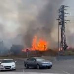 Controlat l’incendi a Palamós entre la piscina mancomunada i el paratge del Collet