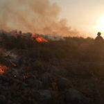 Segon dia d’incendi al massís del Montgrí Incendi al massís del Montgrí - Imatge dels Bombers